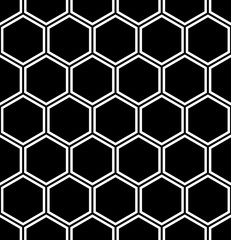 Seamless hexagons pattern. Geometric texture.