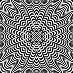 Op art pattern. Abstract graphic design.