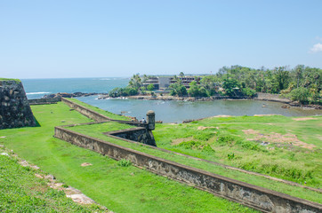 Galle fort in Sri Lanka a beautiful landscape the Indian Ocean
