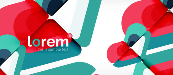 Abstract background multicolored geometric shapes modern design