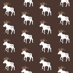 vector seamless background patterns in Scandinavian style for fabric design, wrapping paper