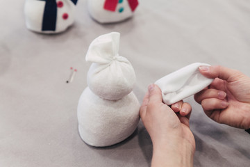 Bastelanleitung Schneemann