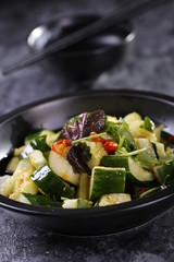 Shredded Cucumber with Sauce