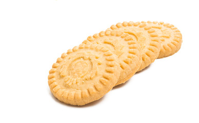Butter cookies isolated