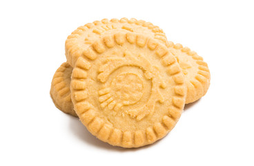 Butter cookies isolated