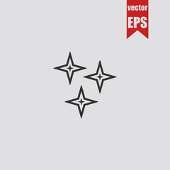 Shuriken icon.Vector illustration.