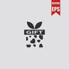 Gift icon.Vector illustration.