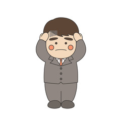 男性キャラクター困惑