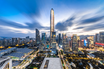 Shenzhen skyline at night