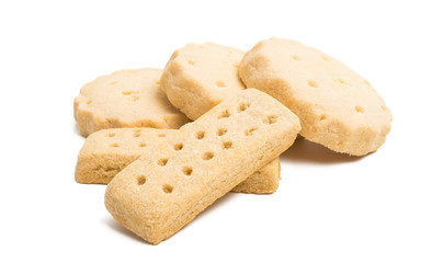 Butter cookies isolated