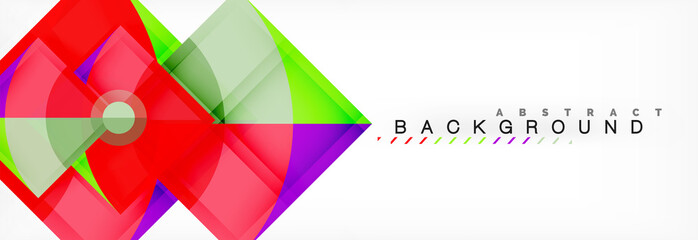 Trendy circles composition geometric background