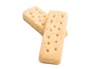 Butter cookies isolated