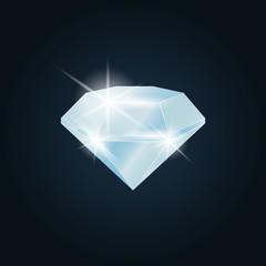 Diamond gemstone shining
