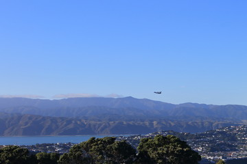 Take off at Wellington Airport