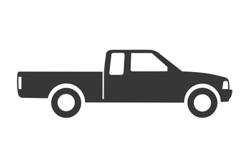 Trendy Pickup Truck icon concept on white background © Trueffelpix
