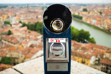  old Binocular at Verona Italy