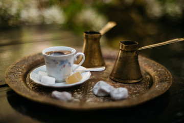 traditional coffe with taste of orient in europe