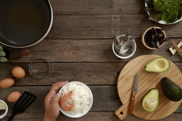 Avocado Hawaii food poke bowl kitchen