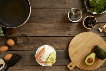 Avocado Hawaii food poke bowl kitchen