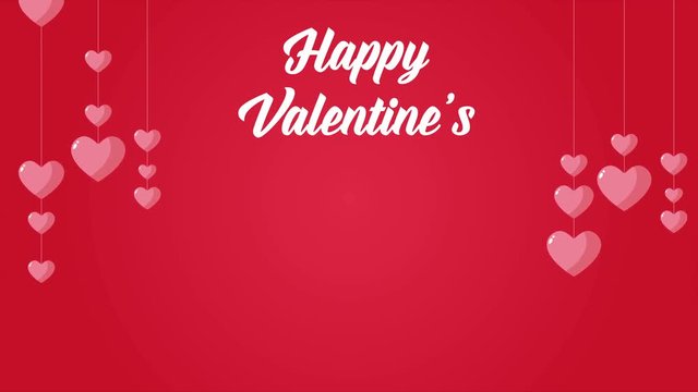 Happy Valentine with animation love collection