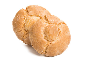 cookies with almonds isolated
