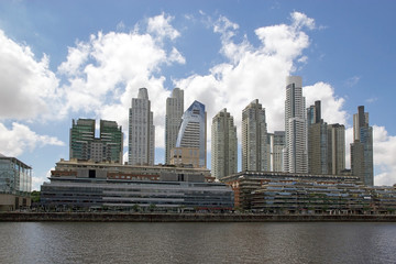 Fototapeta na wymiar New buildings in Puerto Madero in Buenos Aires, Argentina