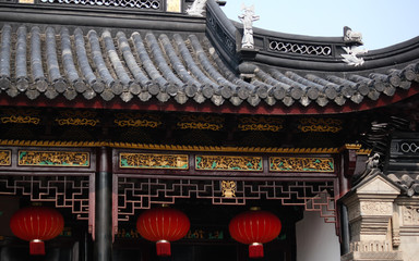 Entrance to the traditional theatre in China