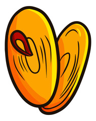 Funny and cute cymbal for musical performance - vector