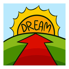 Funny  sun with word 