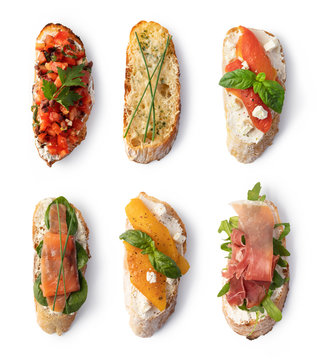 Traditional spanish tapas set