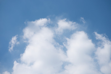 Beautiful clouds with blue sky background, Blue sky and white cloud, tiny clouds.