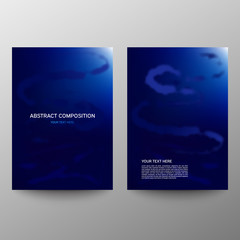 Brochure design a4. Abstract composition. Information banner. A set of page. Modern vector page. Color image. Ad flange. Halftone.