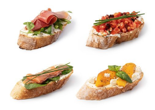 Traditional spanish tapas set