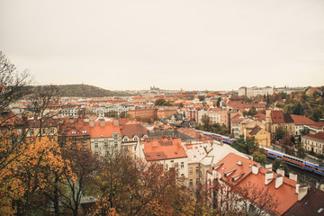 Obraz premium City View. Prague Czech Republic Warm autumn weather.