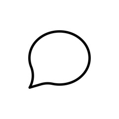 Speech bubble vector icon