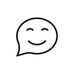 Obraz premium Happy vector icon