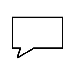 Naklejka premium Chat buble vector icon