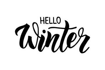 Hello Winter lettering © Alena Koval
