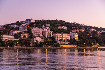 old town at night