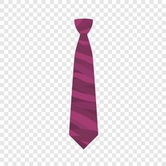 Pink tie icon. Flat illustration of pink tie vector icon for web design
