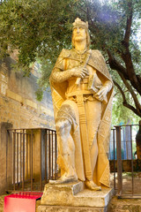 Sculpture of King Alfonso in Alcazar Castle, Cordoba