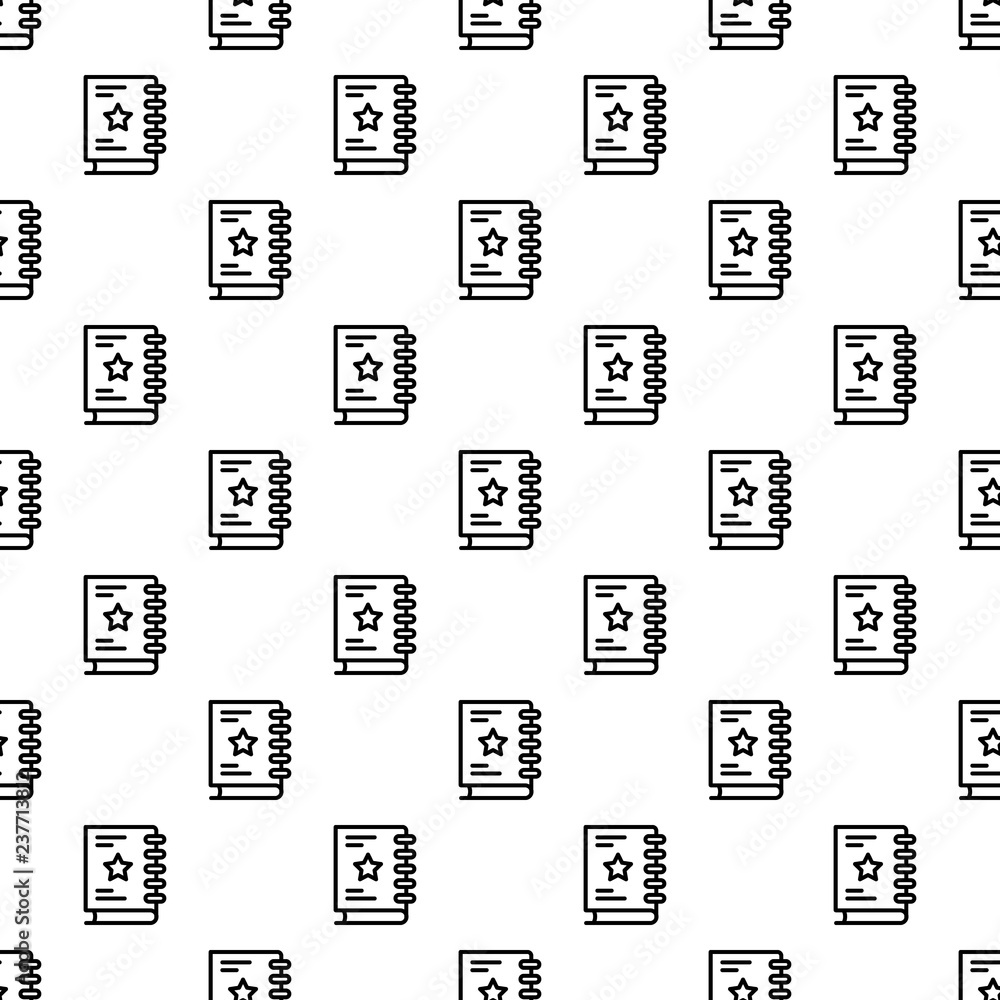Poster sketch book pattern seamless vector repeat for any web design
