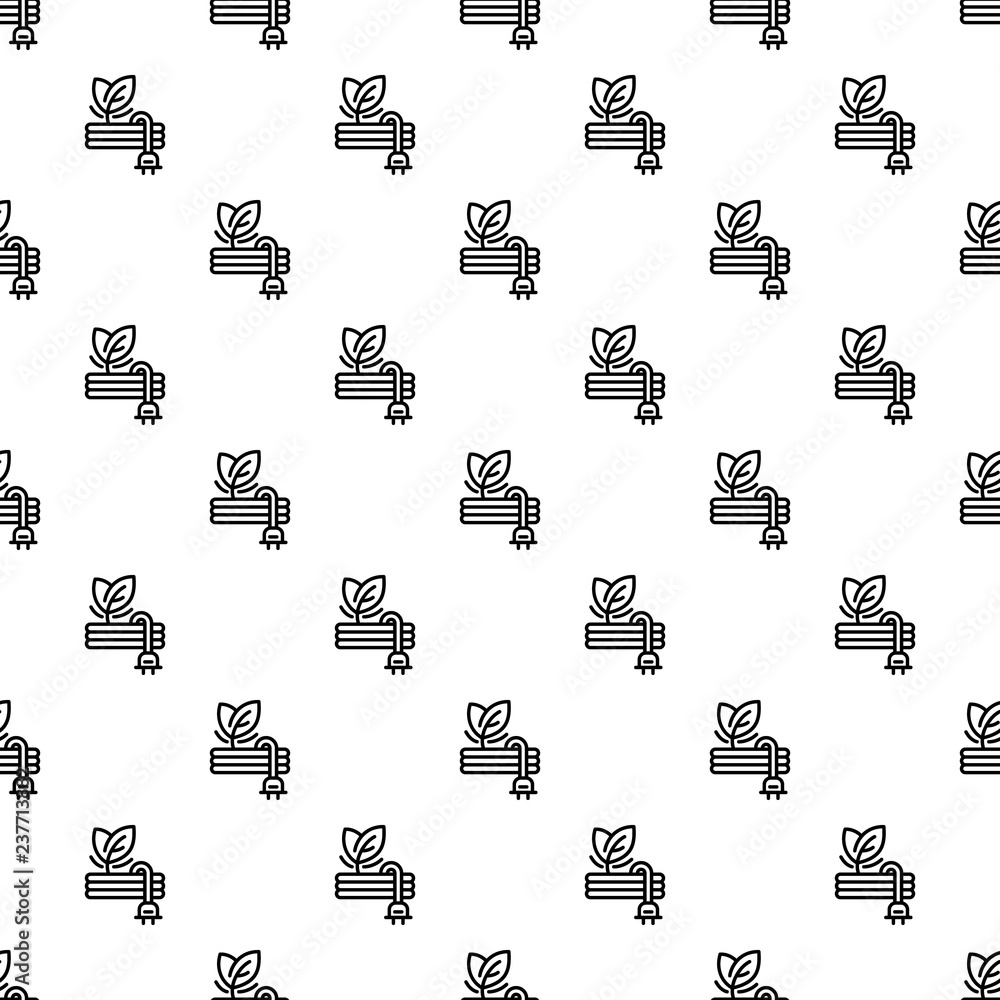 Poster eco leaf plug pattern seamless vector repeat for any web design