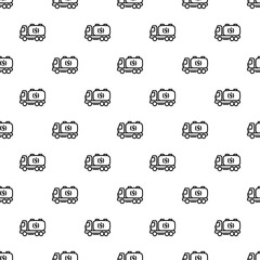 Truck energy pattern seamless vector repeat for any web design