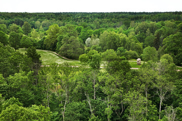 Landscape in Turaida near Sigulda. Latvia