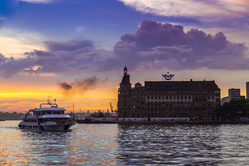 Fototapeta premium sunset in Istanbul