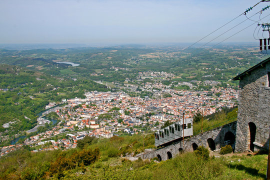 Pic du Jer Funicular, Lourdes, France.