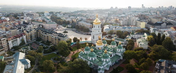 The famous St. Sophia Cathedral in Kiev at sunny day