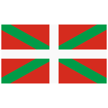 Basque Country flag, region of Spain. Spanish province flag.