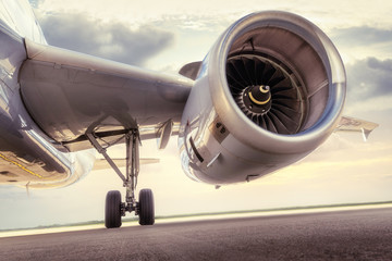 turbine of an modern aircraft